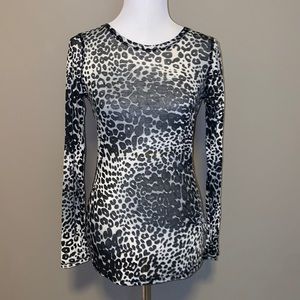 Express long sleeve leopard print T-shirt